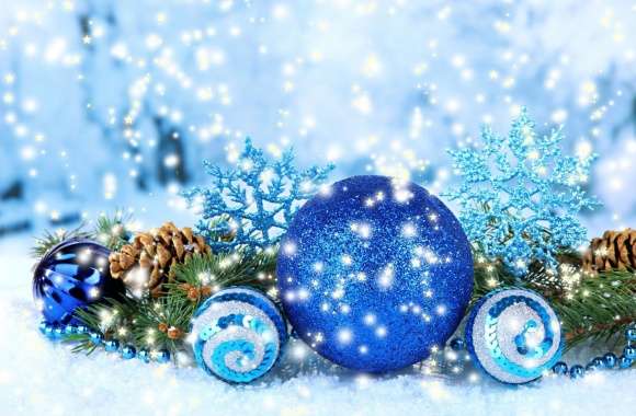 Blue Christmas Decorations 2016 wallpapers hd quality