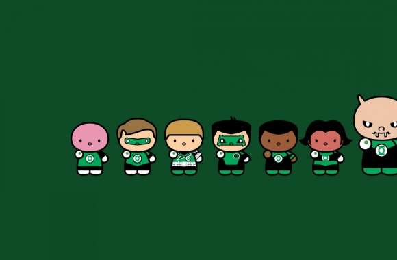 Chibi Green Lantern Corps