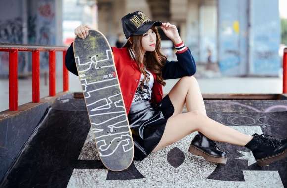 Girl Skateboarder Style