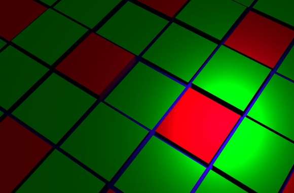 Green Red Cubes