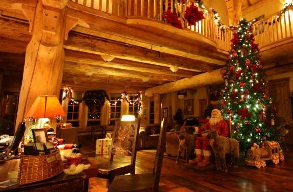 Lodge at Christmas Time