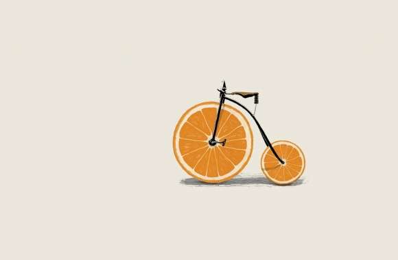 Orange Bicycle wallpapers hd quality