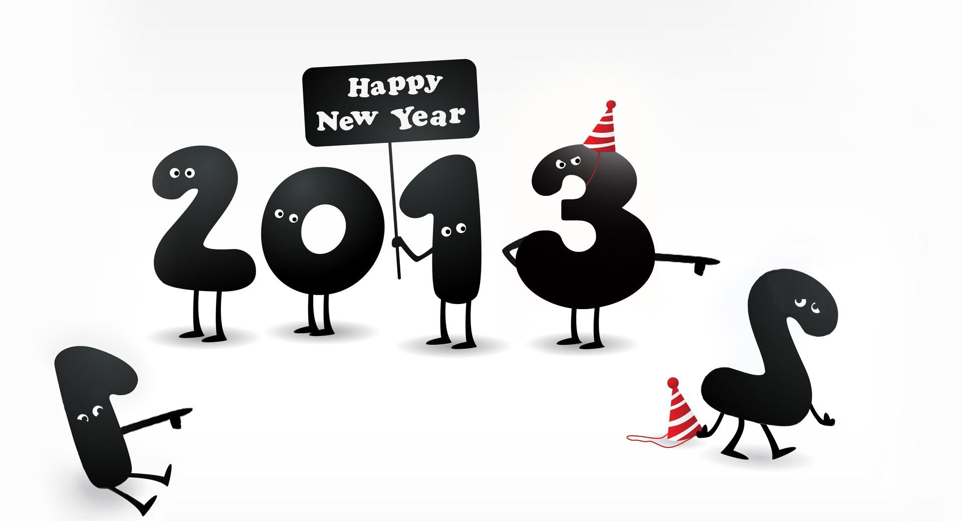 2013 Happy New Year 1 at 1600 x 1200 size wallpapers HD quality