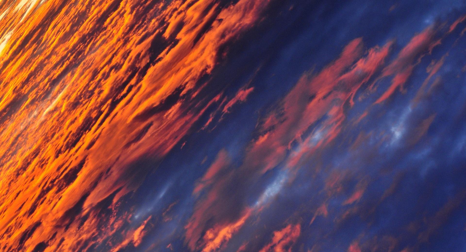 Above The Orange Clouds at 640 x 1136 iPhone 5 size wallpapers HD quality