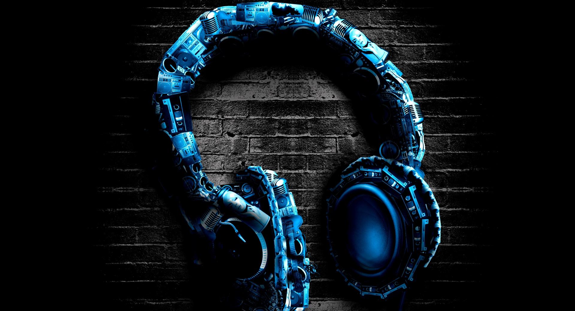 Abstract Headphones at 1152 x 864 size wallpapers HD quality
