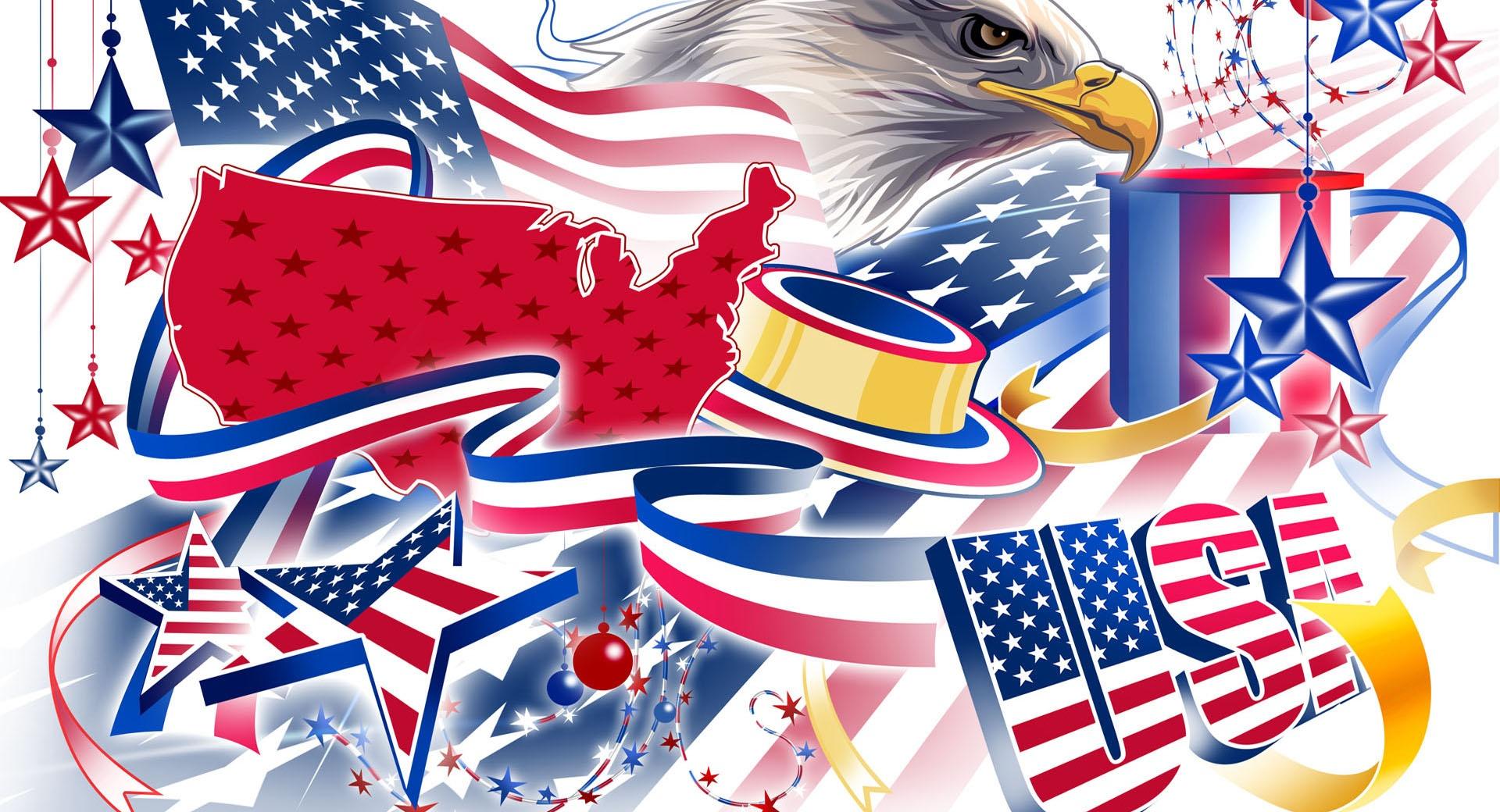 Americas Independence Day Celebration at 1600 x 1200 size wallpapers HD quality