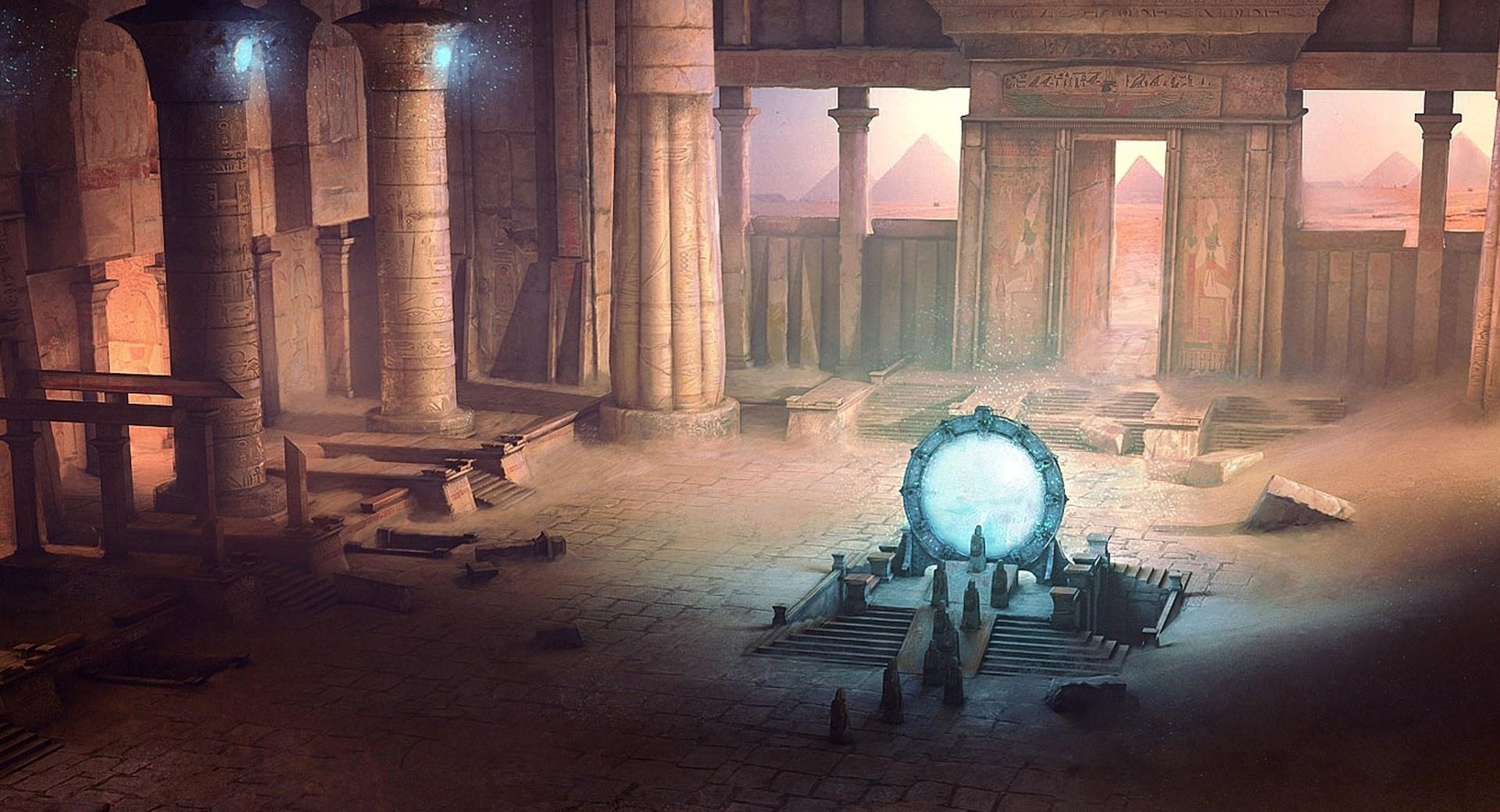 Ancient Portal Painting at 1280 x 960 size wallpapers HD quality