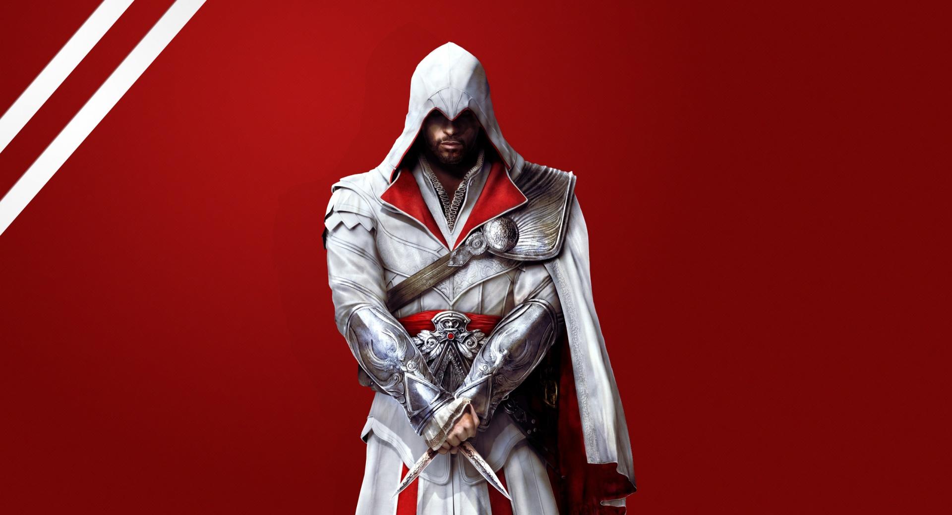 Assassins Creed Brotherhood - Ezio at 320 x 480 iPhone size wallpapers HD quality