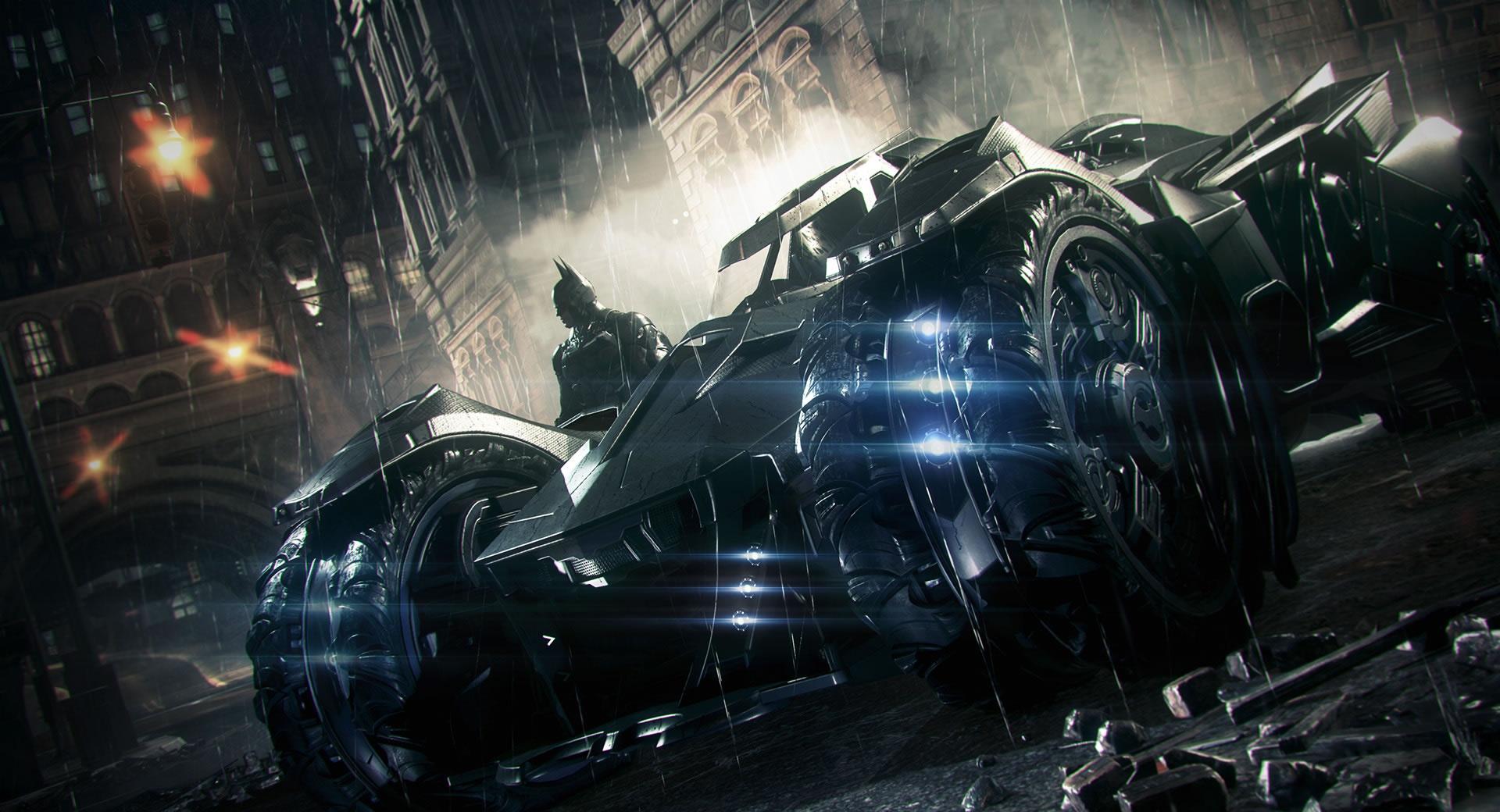 Batman Arkham Knight Batmobile 2014 at 640 x 960 iPhone 4 size wallpapers HD quality