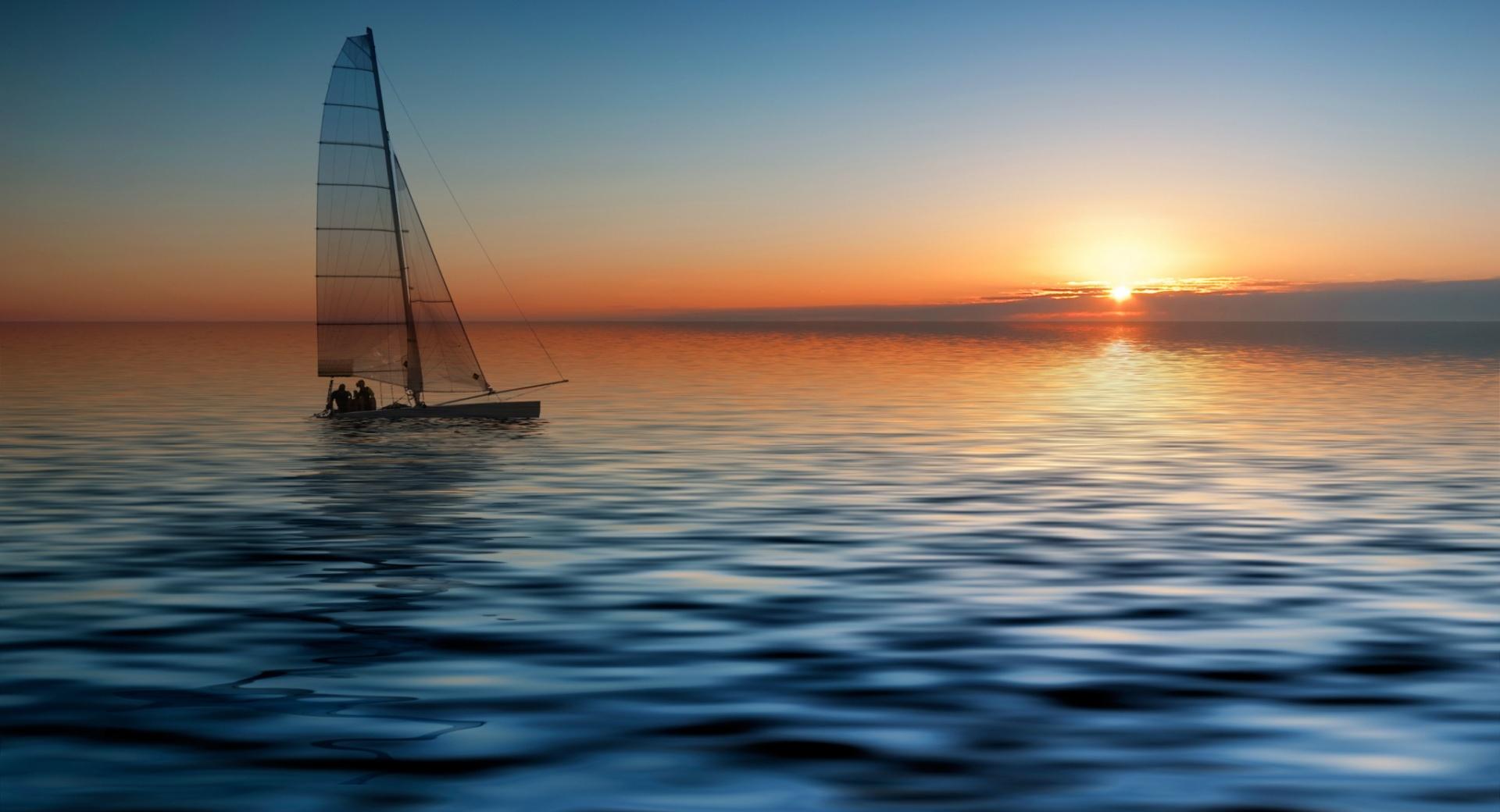 Boat At Sea at 1280 x 960 size wallpapers HD quality