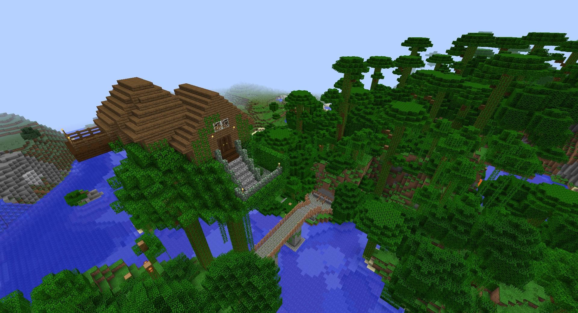 Casa de Arbol Minecraft at 640 x 1136 iPhone 5 size wallpapers HD quality