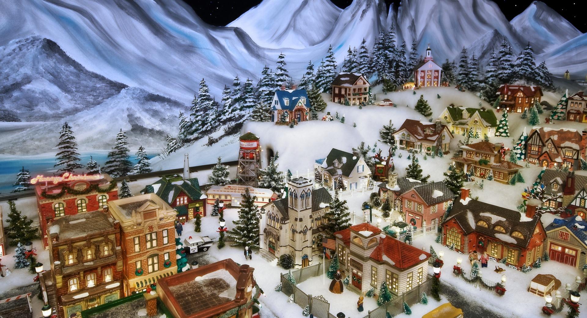 Christmas Eve in the Little Village wallpapers HD quality