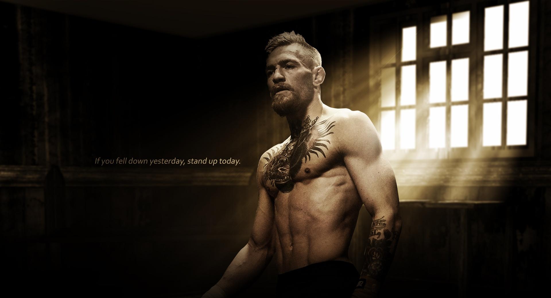 Conor McGregor Motivational Quote at 1600 x 1200 size wallpapers HD quality