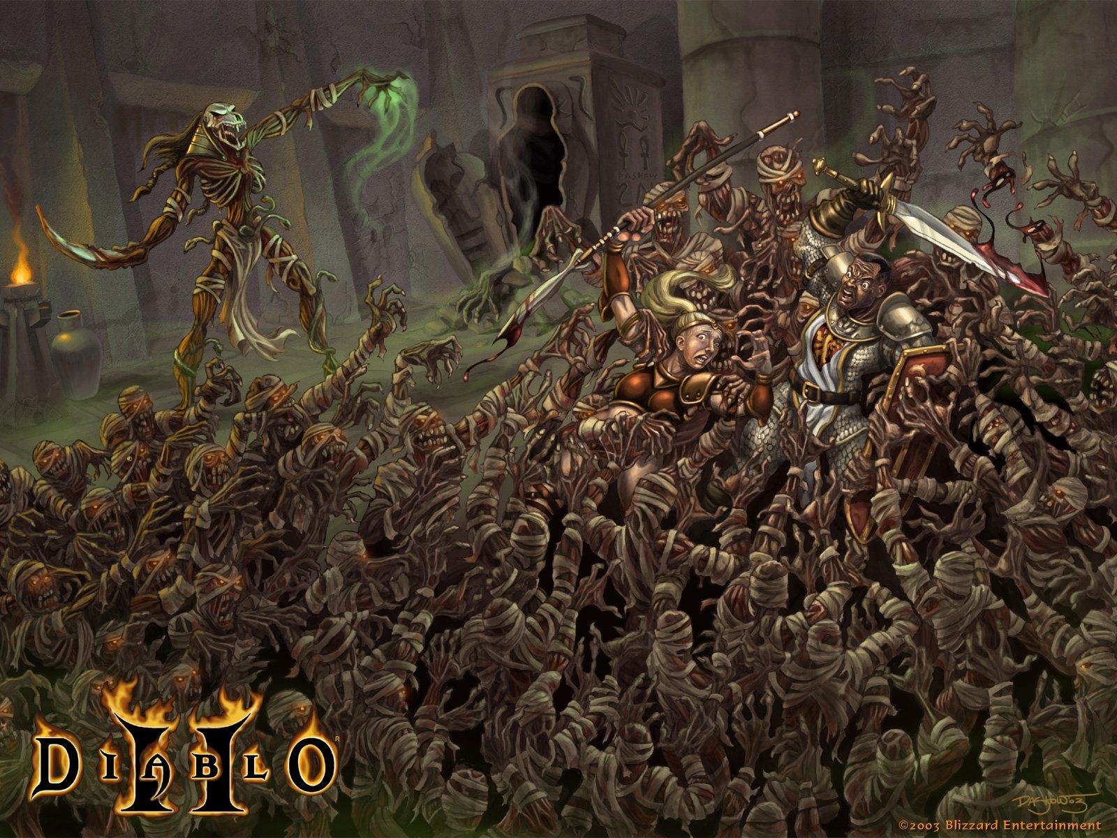 Diablo II at 320 x 480 iPhone size wallpapers HD quality