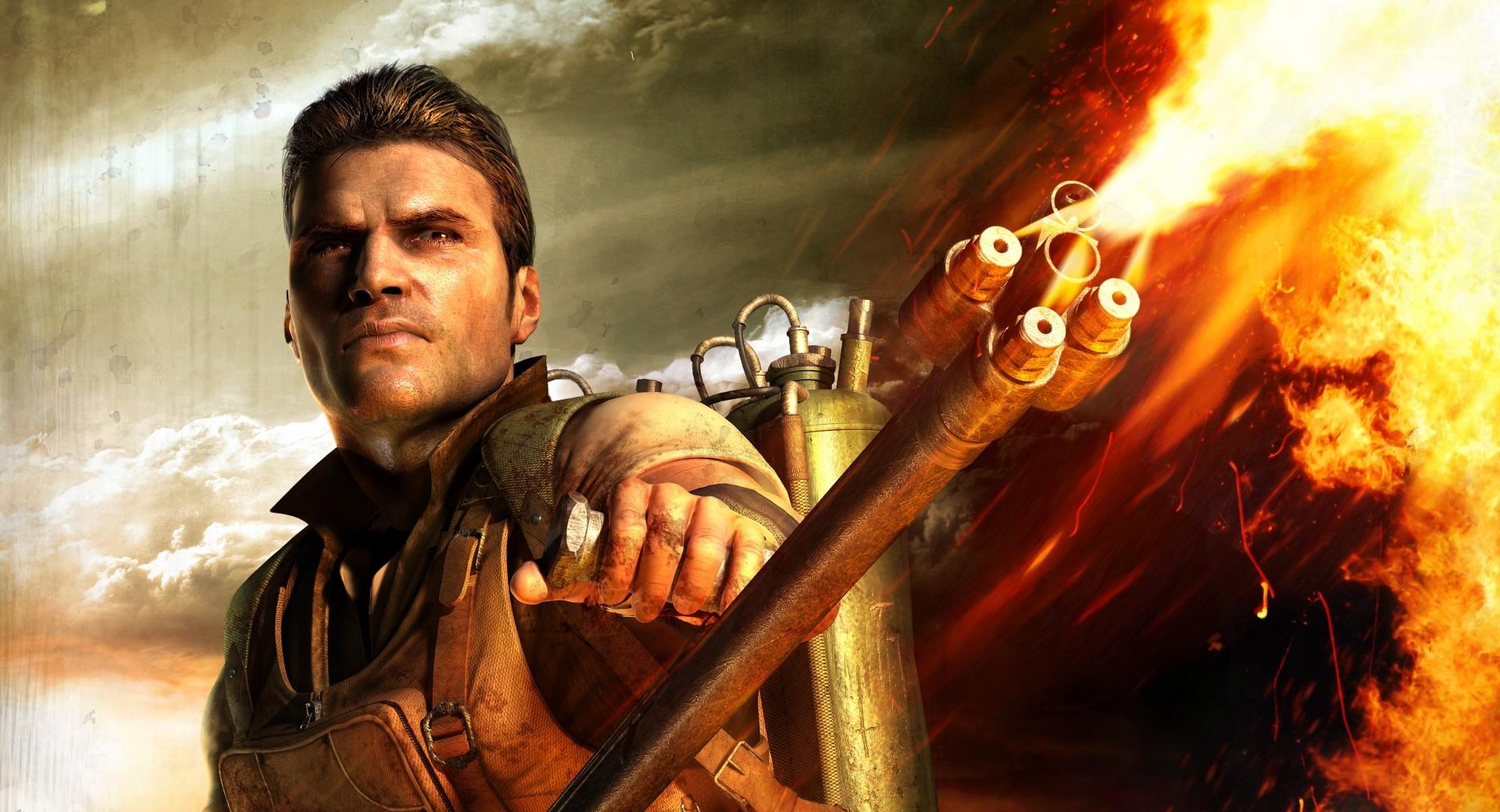 Far Cry 2 Flamethrower at 320 x 480 iPhone size wallpapers HD quality