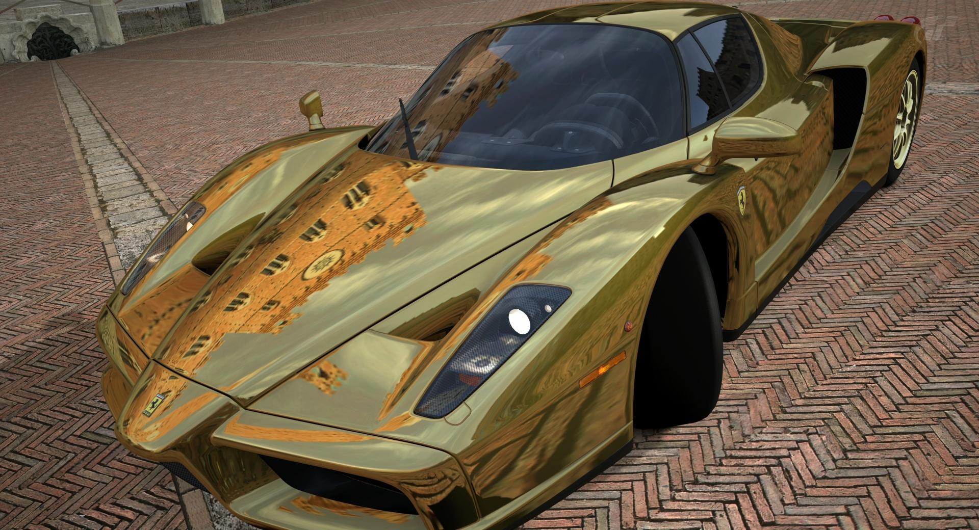 Ferrari Enzo Gold at 640 x 1136 iPhone 5 size wallpapers HD quality