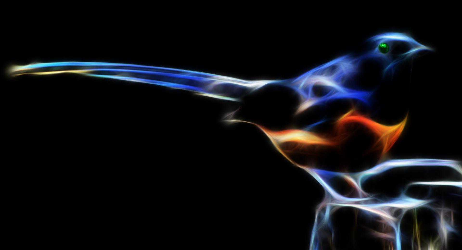 Glowing Birds at 640 x 1136 iPhone 5 size wallpapers HD quality