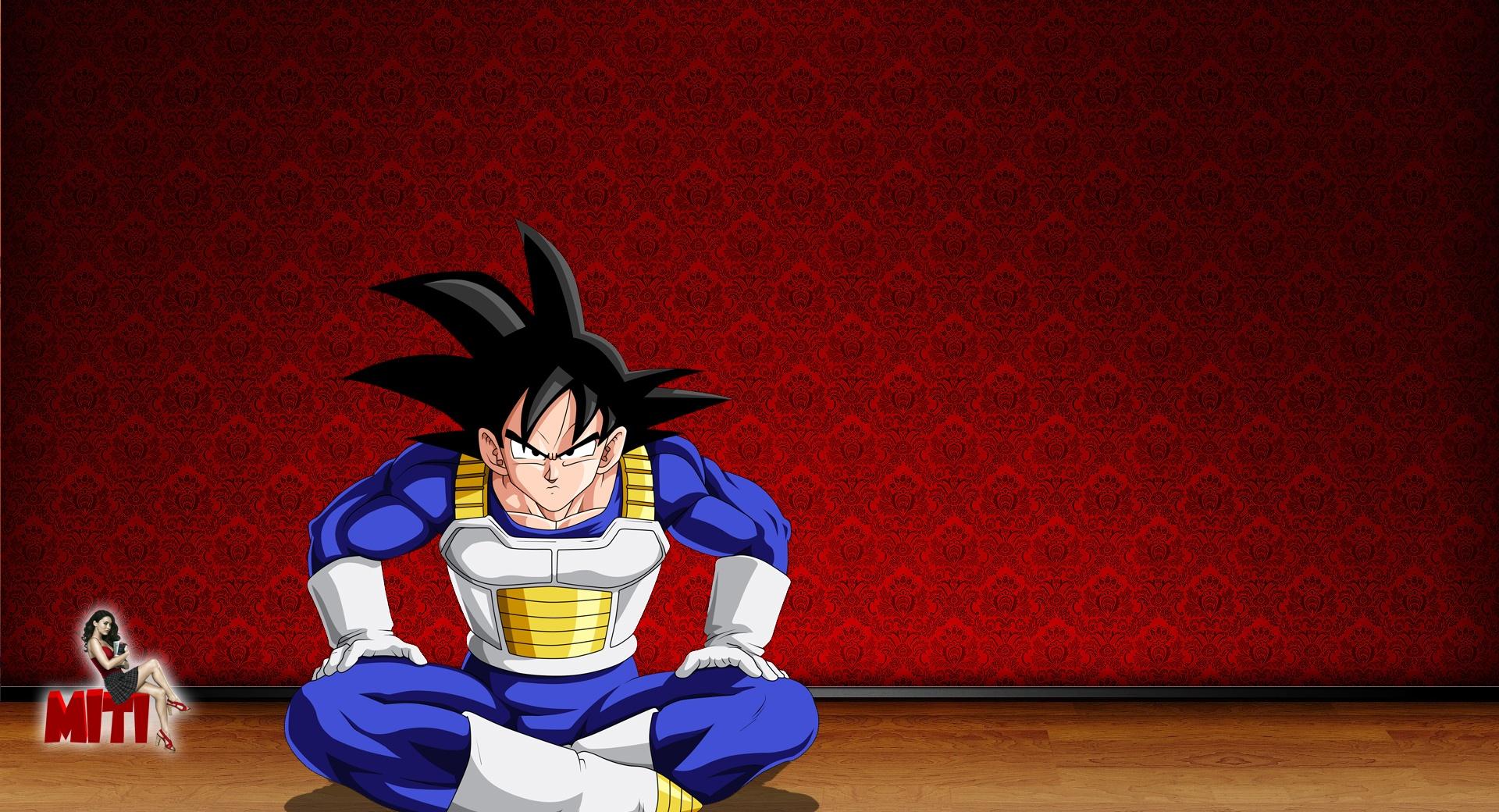 Goku In Room at 640 x 1136 iPhone 5 size wallpapers HD quality