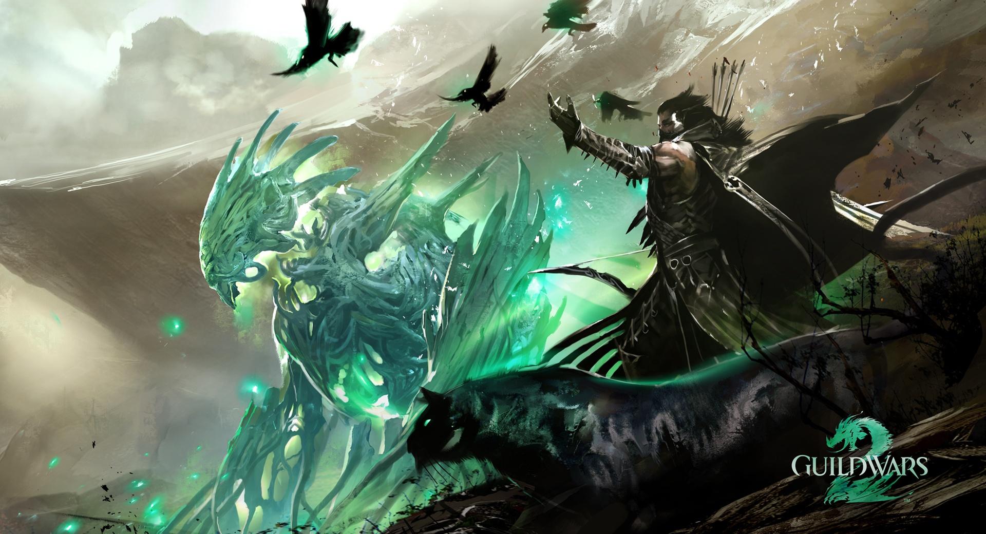 Guild Wars 2 Ranger at 1024 x 1024 iPad size wallpapers HD quality