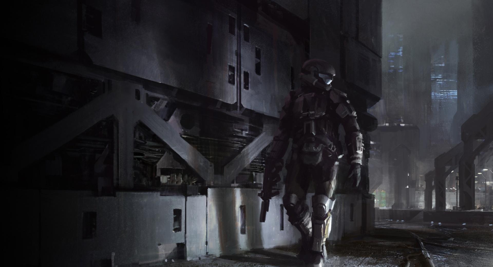 Halo 3 ODST Artwork at 640 x 960 iPhone 4 size wallpapers HD quality