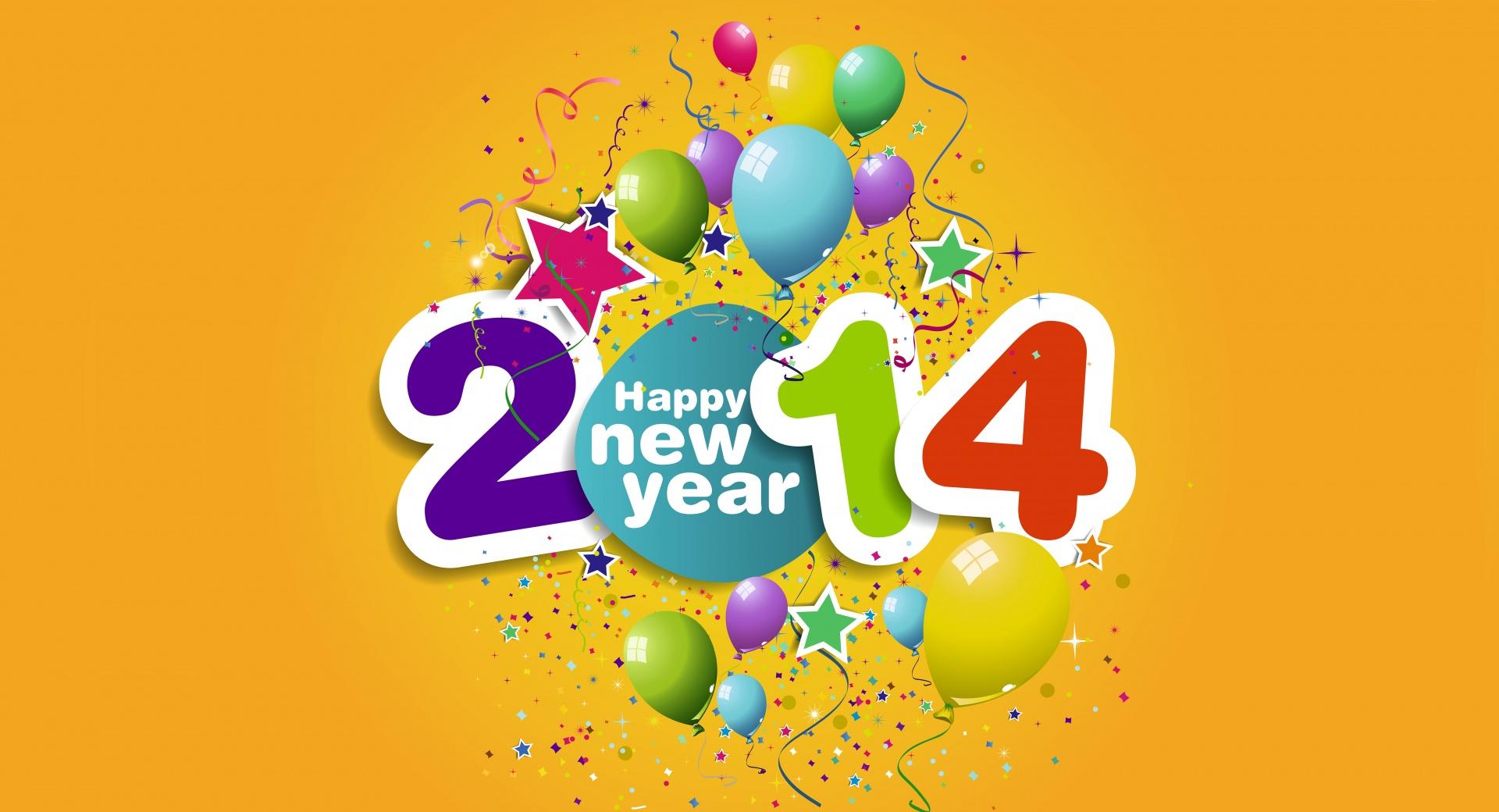 Happy New Year 2014 at 1334 x 750 iPhone 7 size wallpapers HD quality