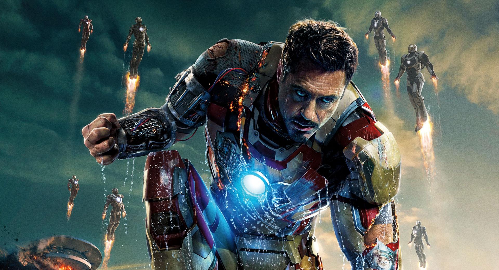 Iron Man 3 2013 Film at 320 x 480 iPhone size wallpapers HD quality