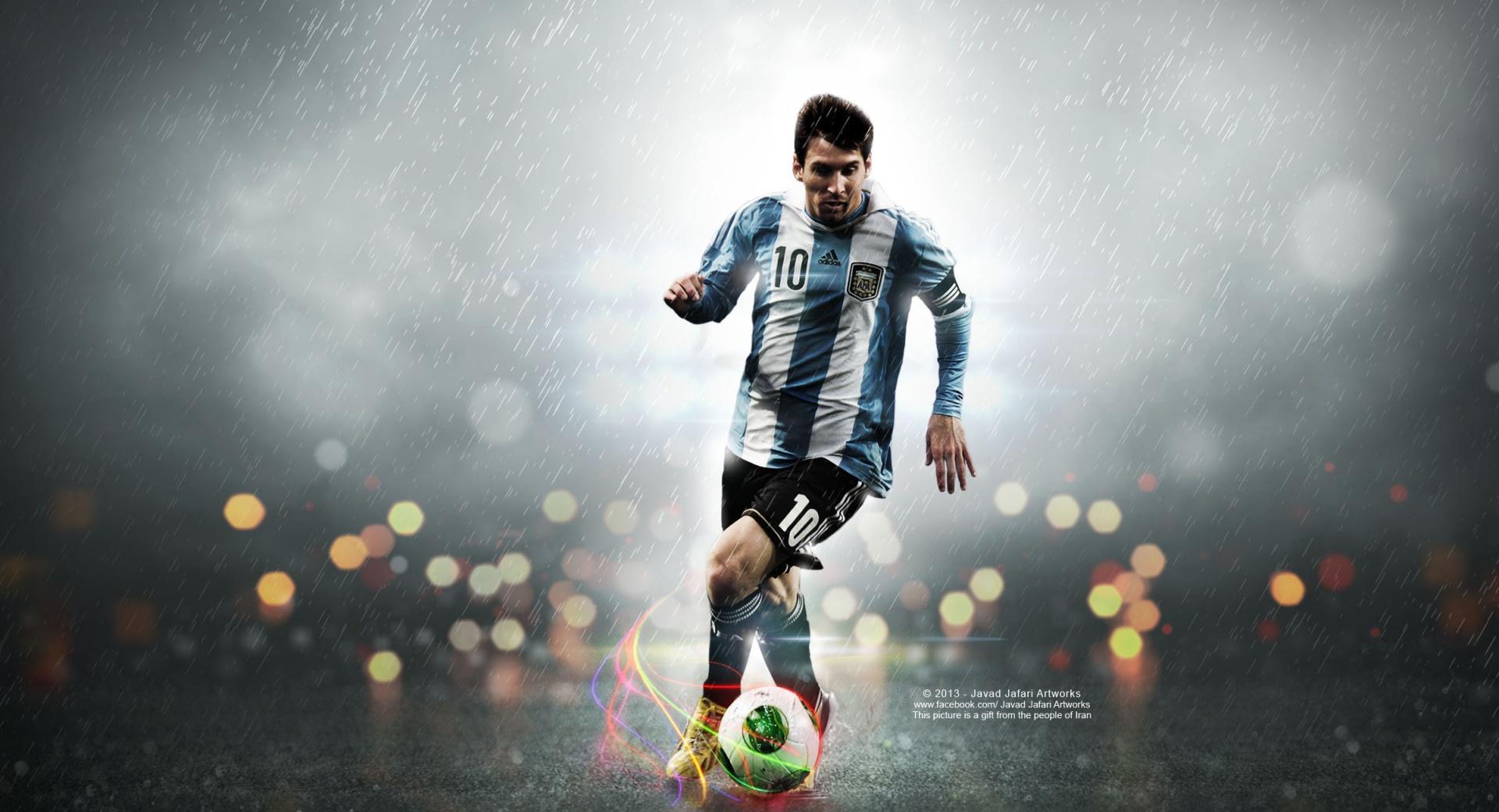 Leo Messi 10 at 640 x 1136 iPhone 5 size wallpapers HD quality