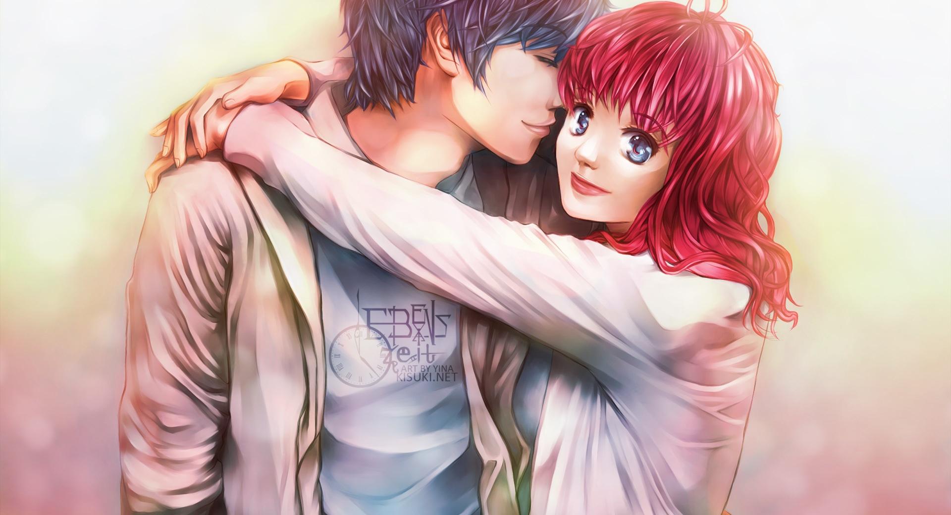 Lovers Anime at 640 x 960 iPhone 4 size wallpapers HD quality