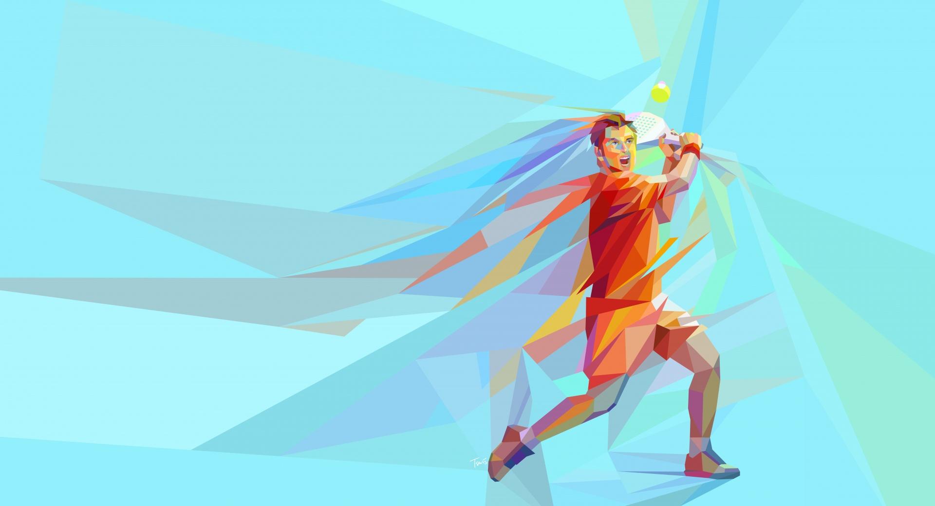 Man Playing Tennis at 640 x 1136 iPhone 5 size wallpapers HD quality