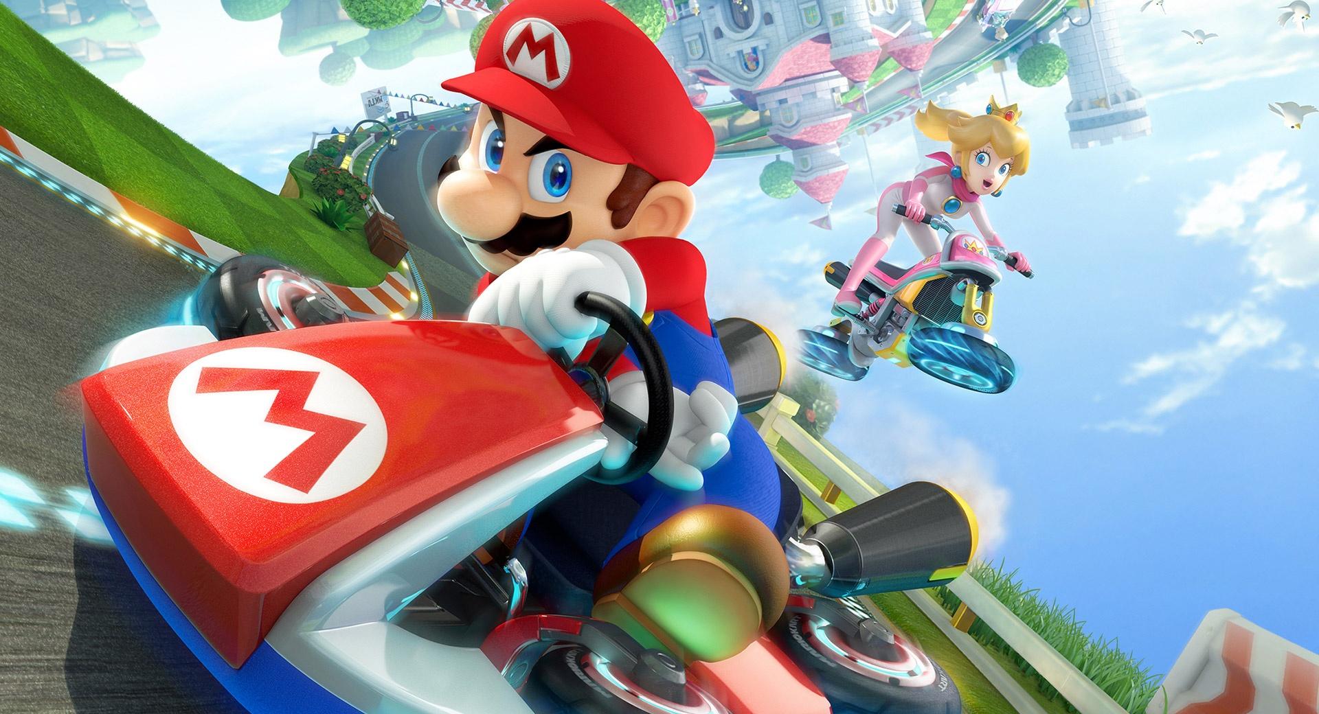 Mario Kart 8 2014 at 320 x 480 iPhone size wallpapers HD quality