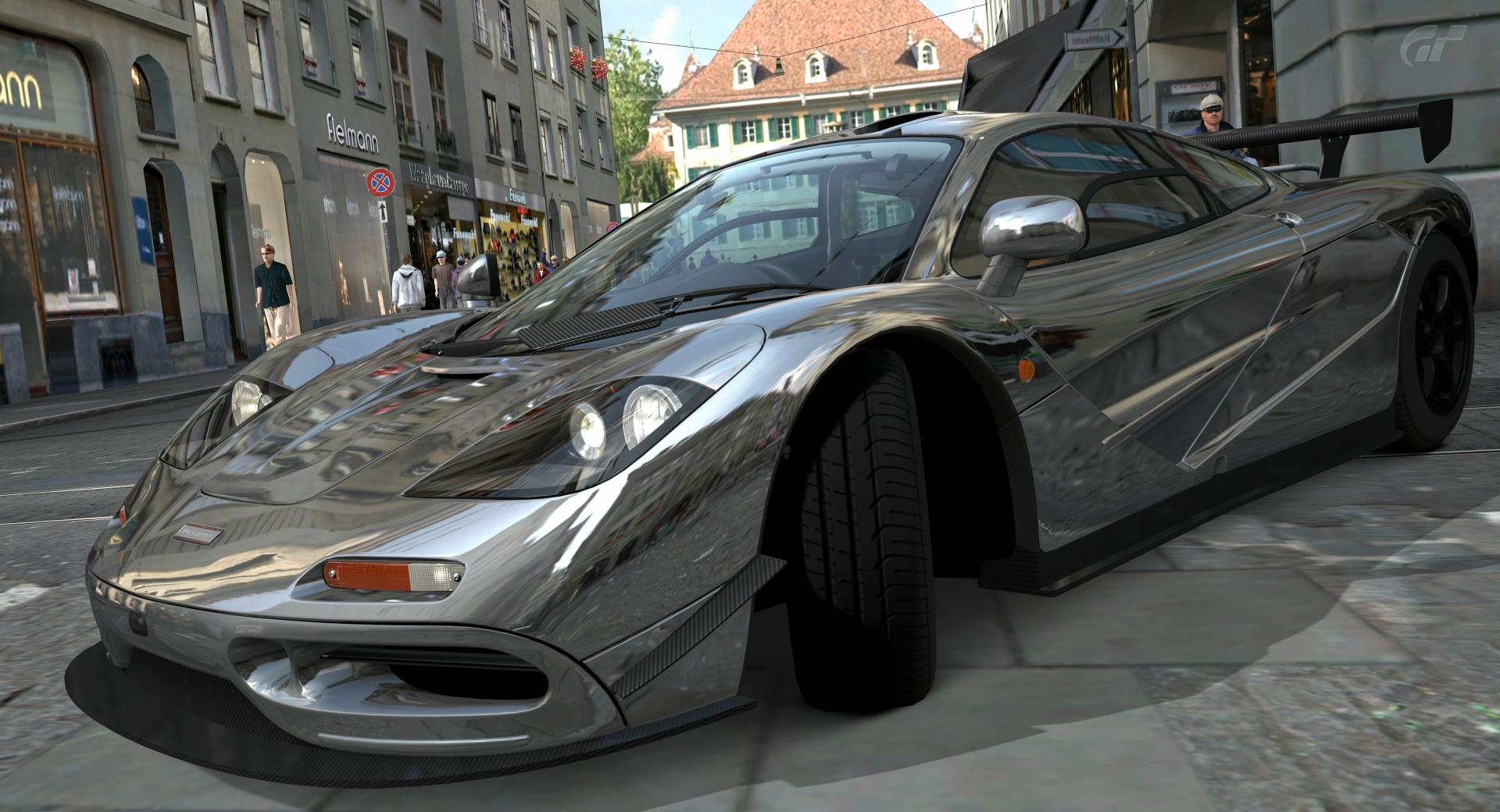 McLaren F1 Chrome at 640 x 1136 iPhone 5 size wallpapers HD quality