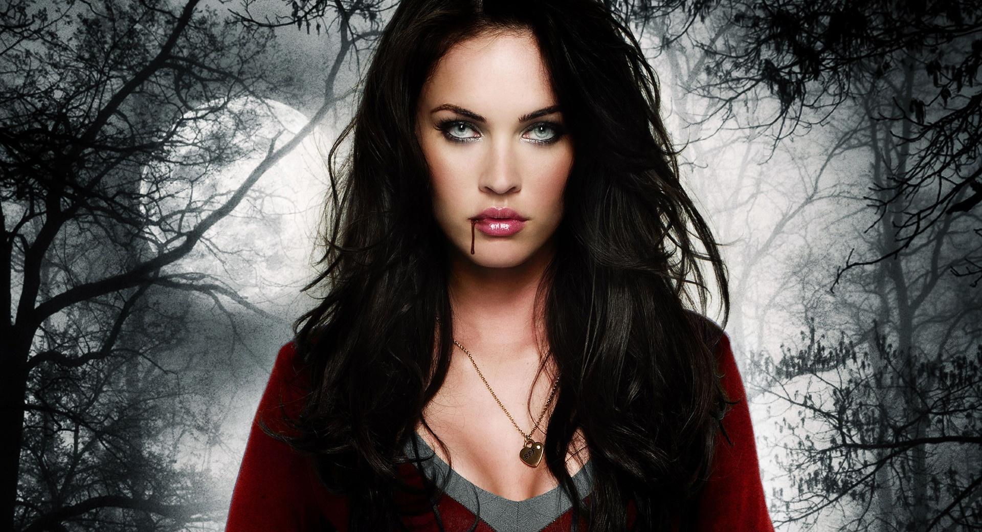 Megan Fox Halloween at 320 x 480 iPhone size wallpapers HD quality