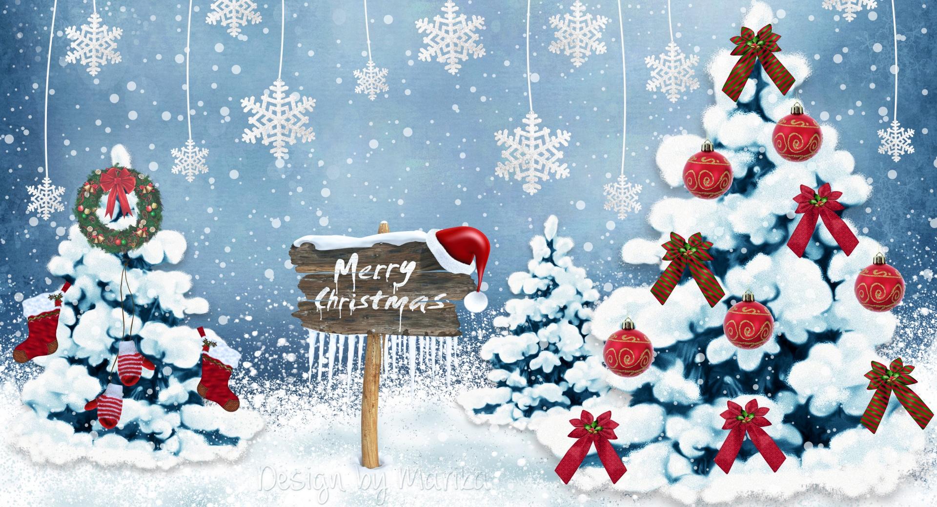 Merry Christmas 2014 at 640 x 960 iPhone 4 size wallpapers HD quality