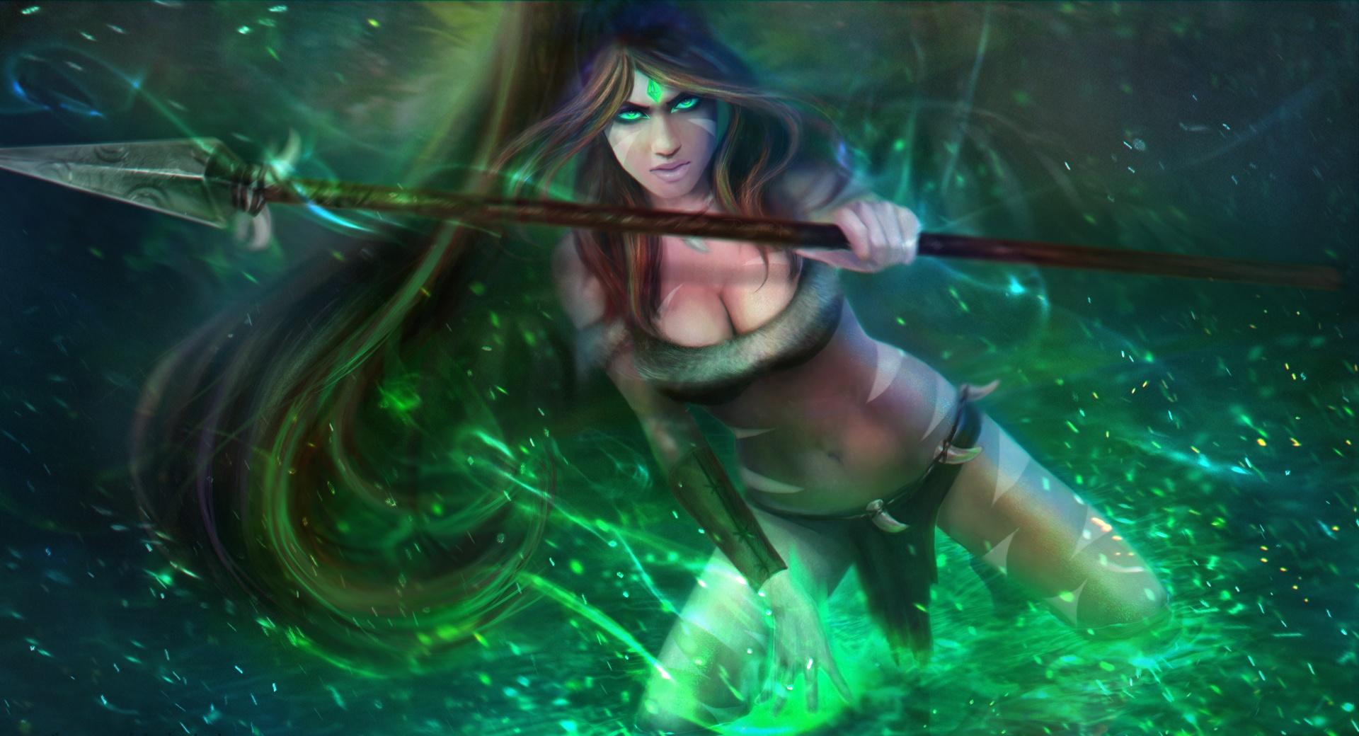Nidalee the Bestial Huntress - League of Legends at 2048 x 2048 iPad size wallpapers HD quality