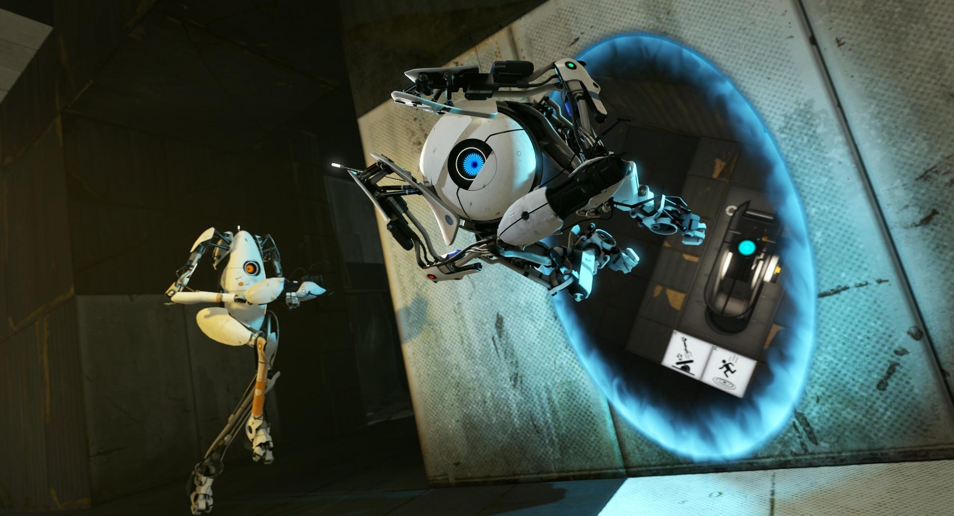 Portal 2 Coop Bots at 1334 x 750 iPhone 7 size wallpapers HD quality