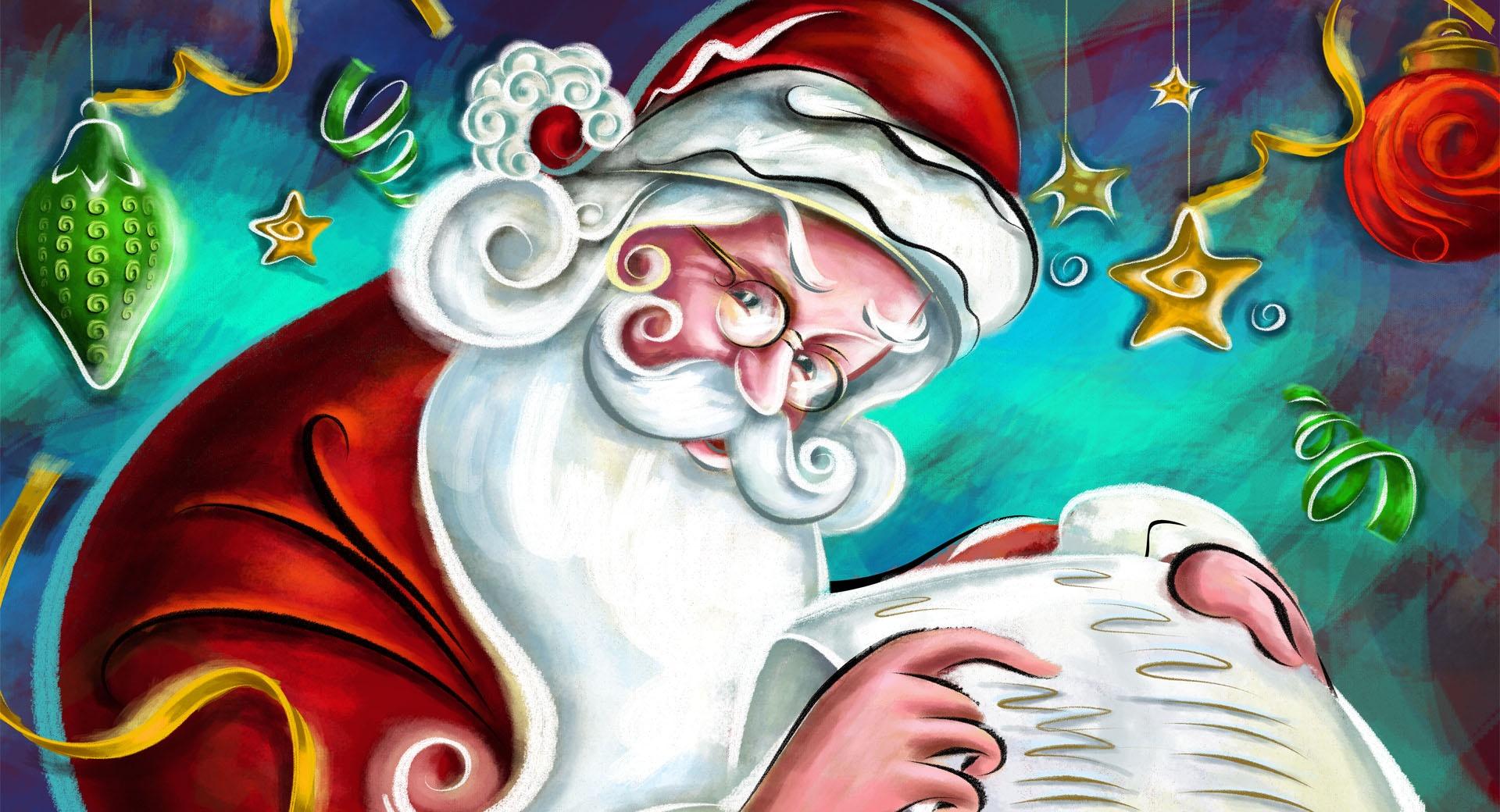 Santa Claus Christmas at 1024 x 1024 iPad size wallpapers HD quality