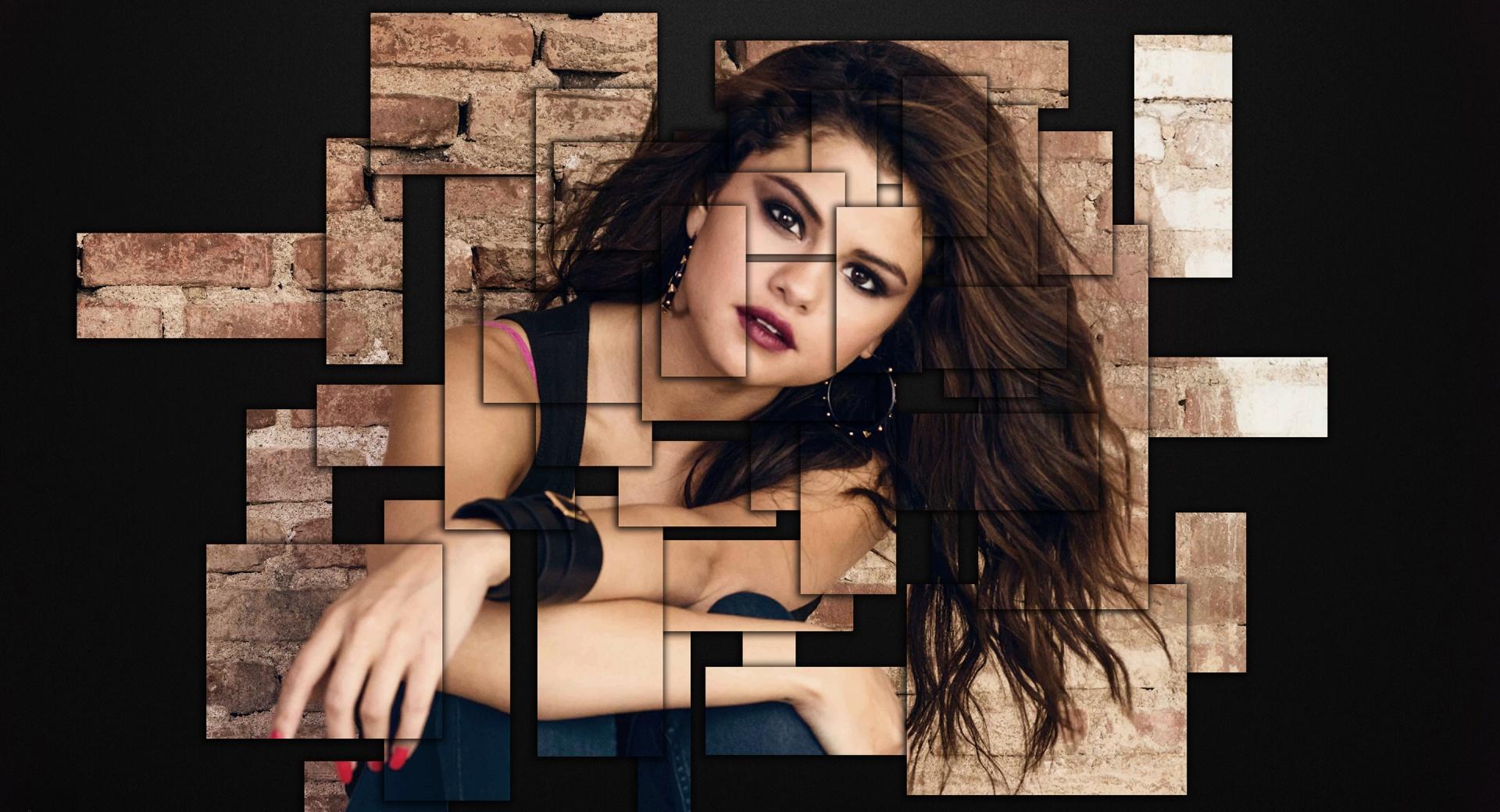 Selena Gomez Abstract at 1024 x 1024 iPad size wallpapers HD quality