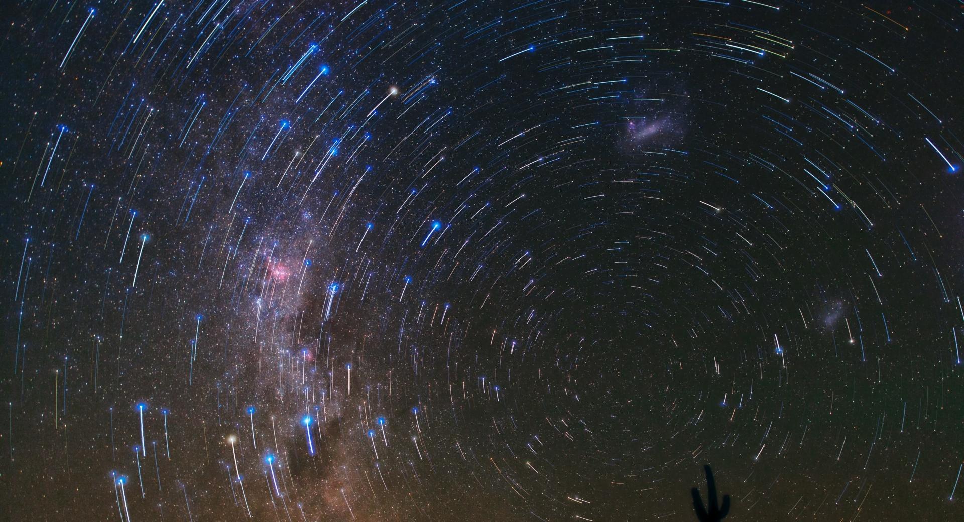 Star Trails over Atacama Desert at 640 x 1136 iPhone 5 size wallpapers HD quality