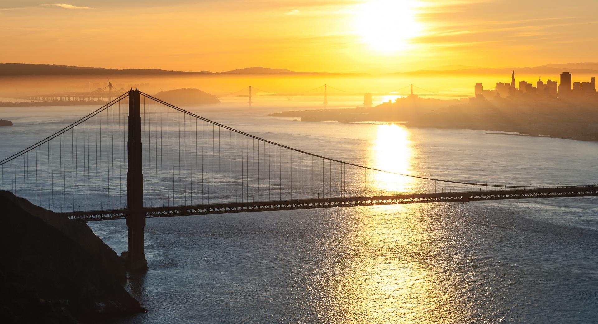 Sunrise, San Francisco at 750 x 1334 iPhone 6 size wallpapers HD quality