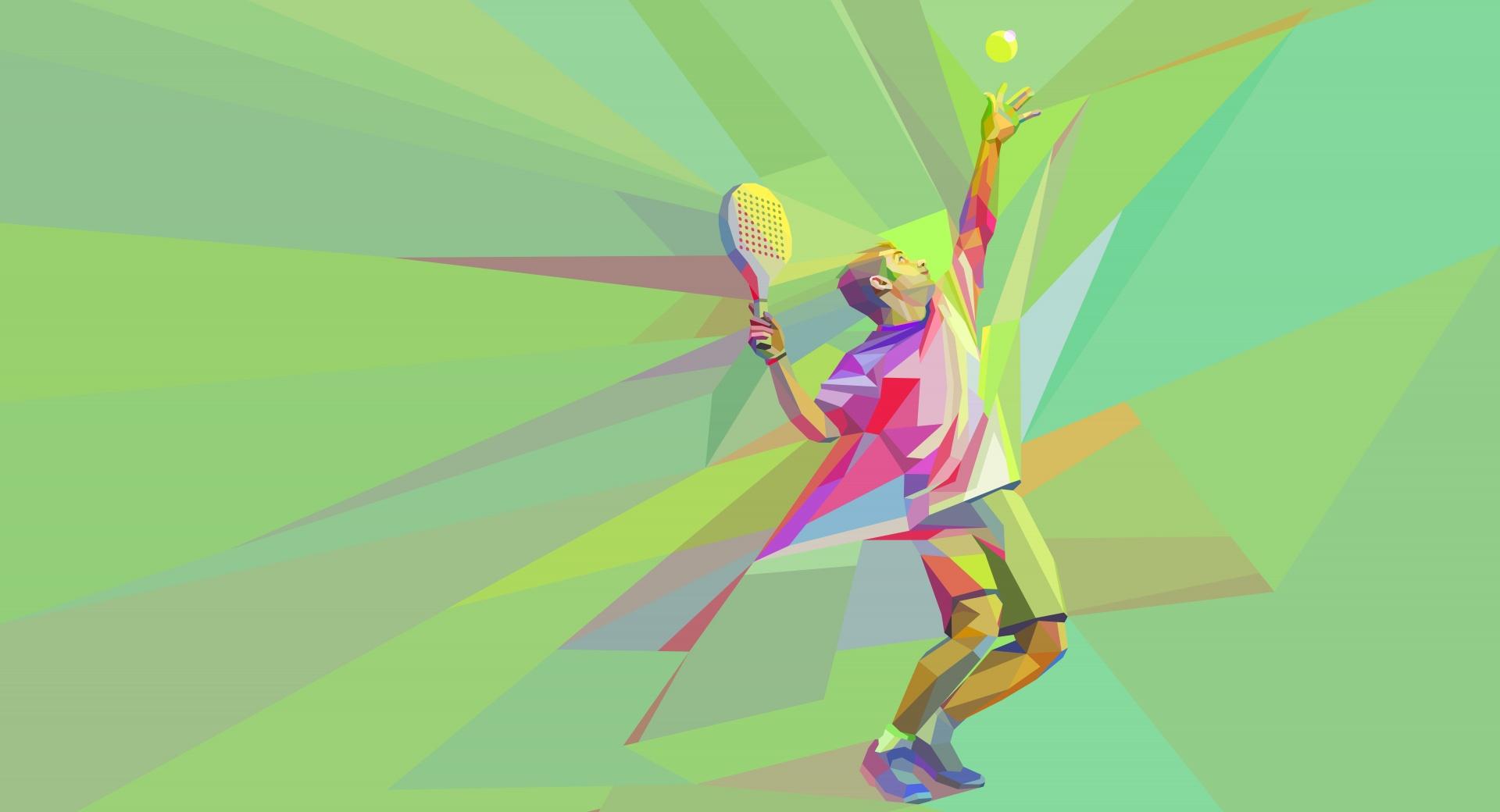 Tennis Serve at 1024 x 1024 iPad size wallpapers HD quality