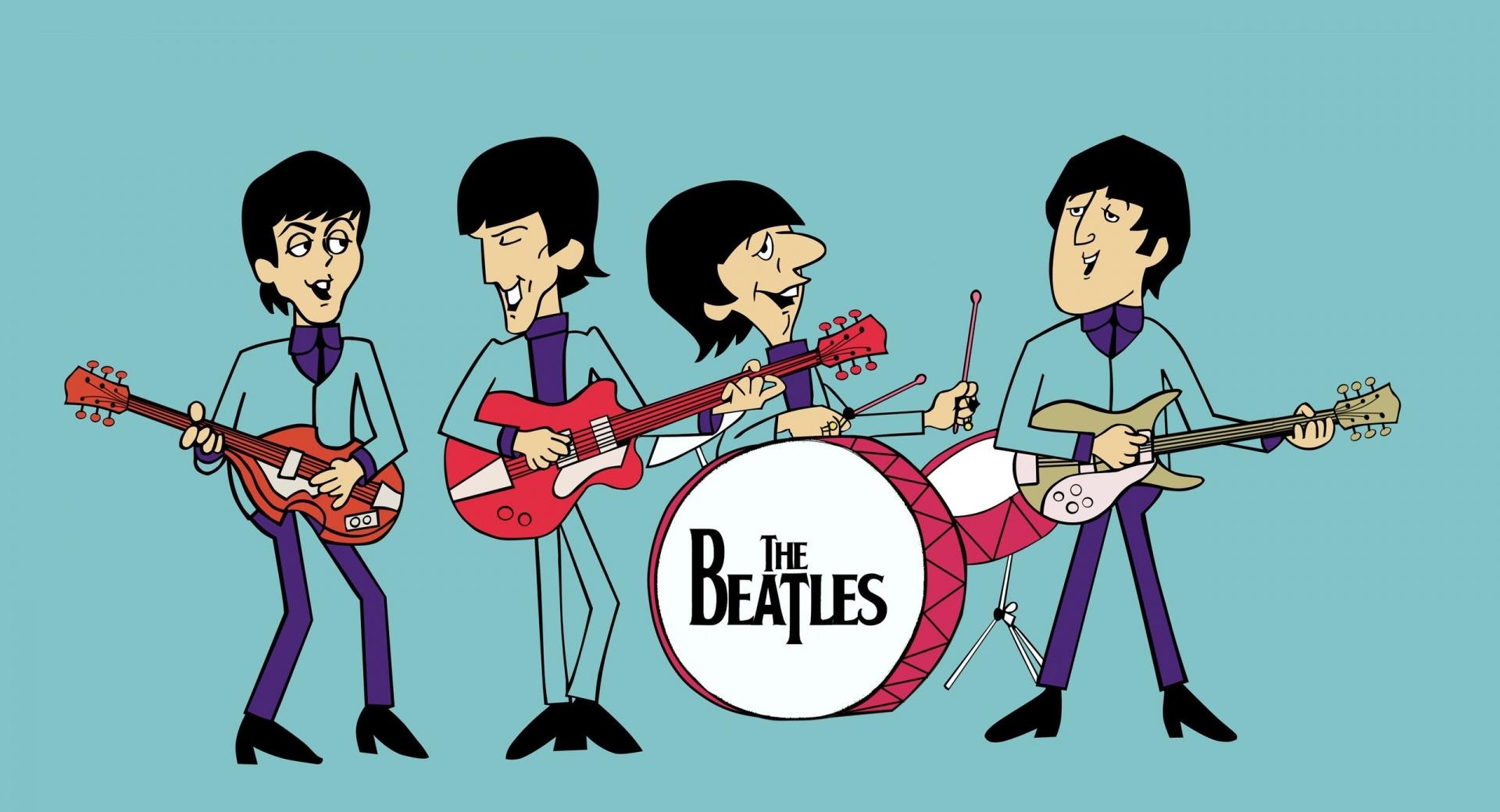 The Beatles Cartoon at 1600 x 1200 size wallpapers HD quality