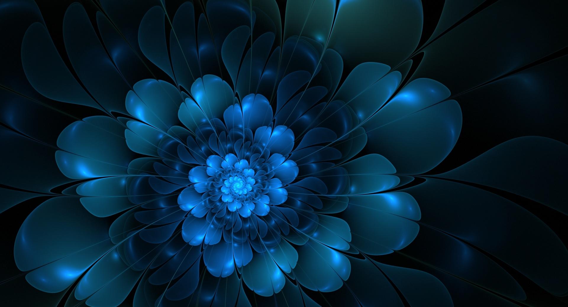 The Blue Flower at 1334 x 750 iPhone 7 size wallpapers HD quality