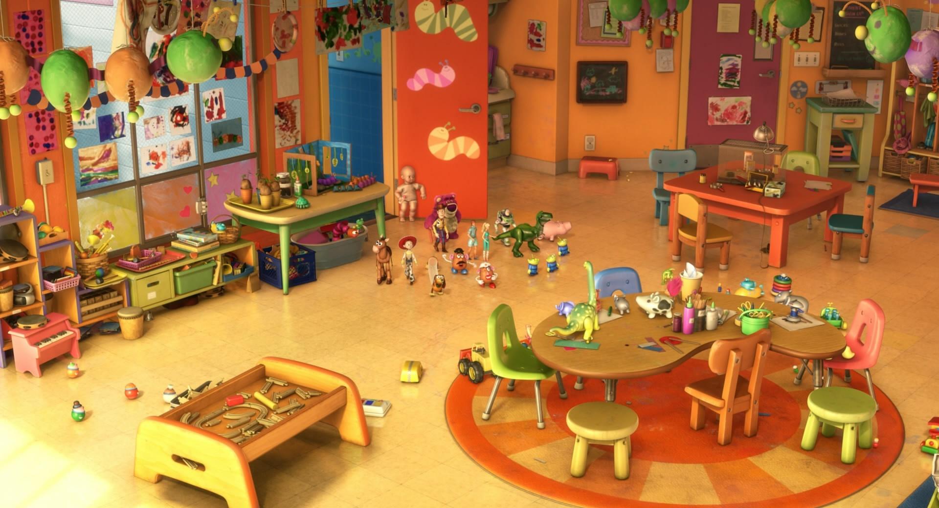 Toy Story 3 Kindergarten at 640 x 1136 iPhone 5 size wallpapers HD quality