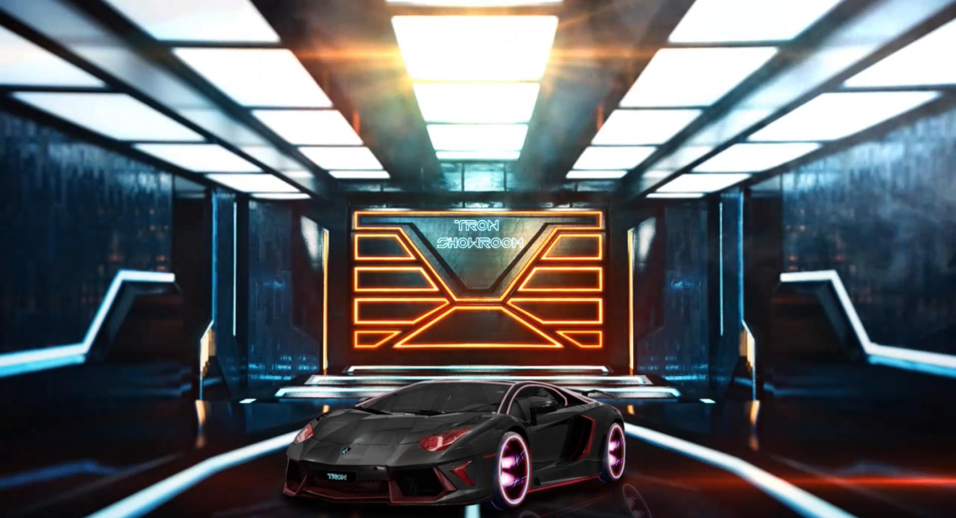 Tron Showroom at 320 x 480 iPhone size wallpapers HD quality
