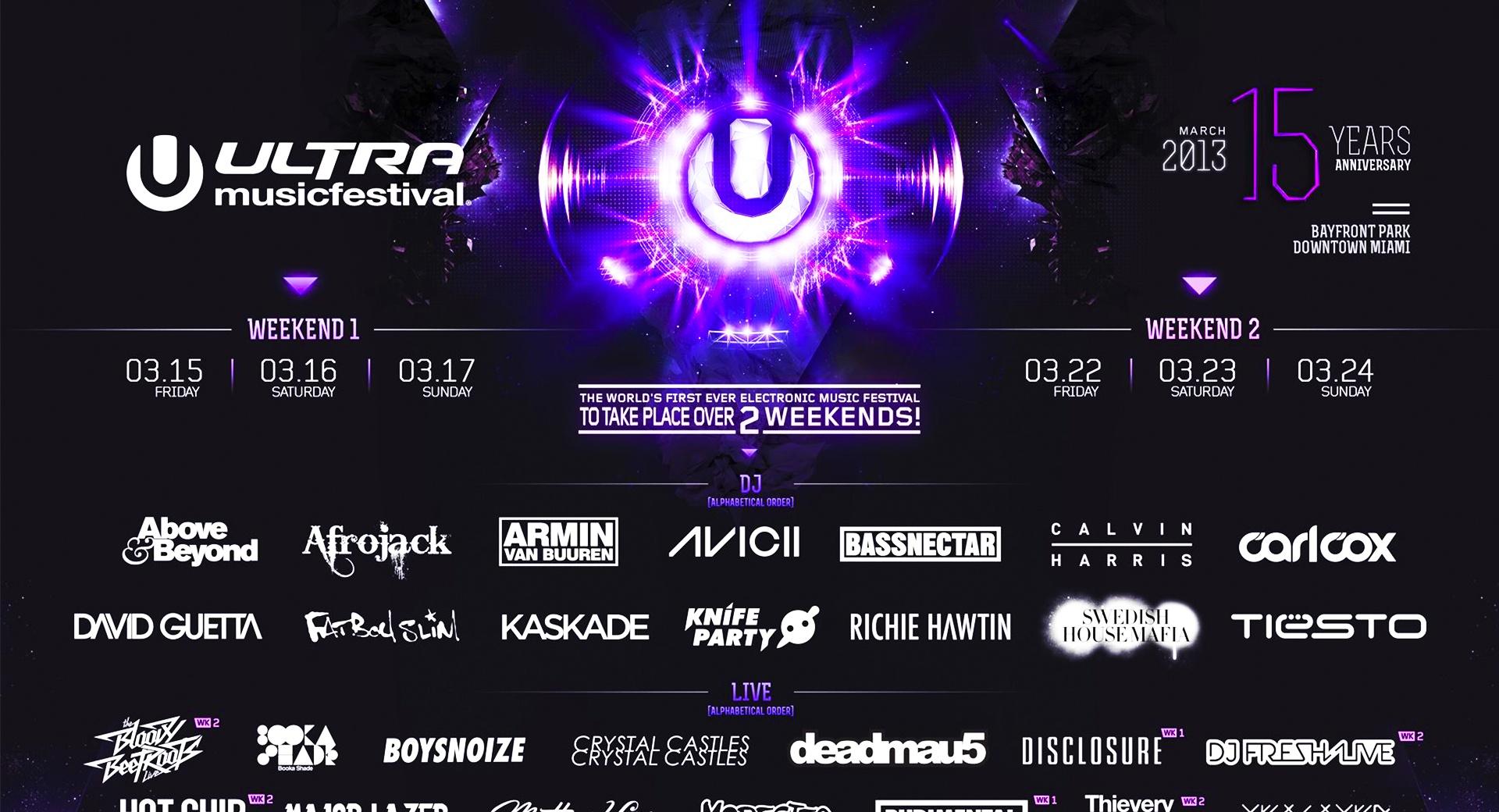 Ultra Music Festival 2013 at 750 x 1334 iPhone 6 size wallpapers HD quality