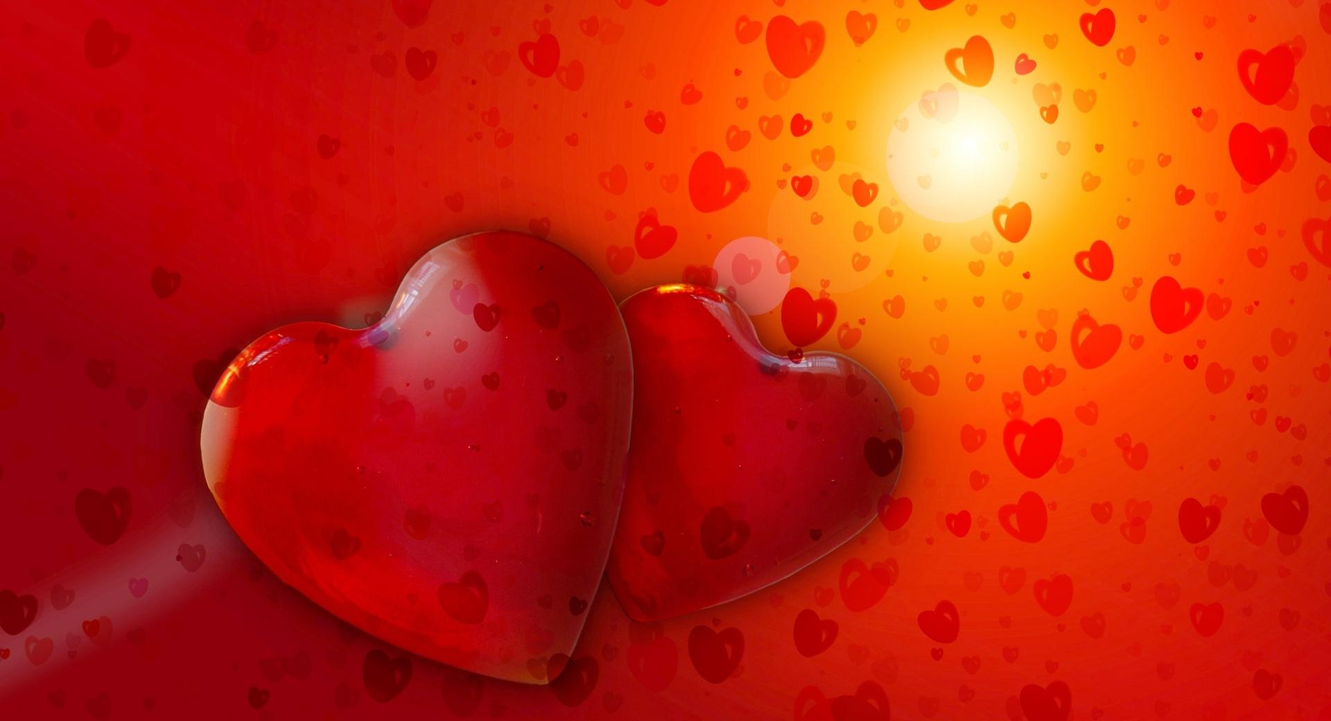 Valentine Hearts at 1024 x 1024 iPad size wallpapers HD quality