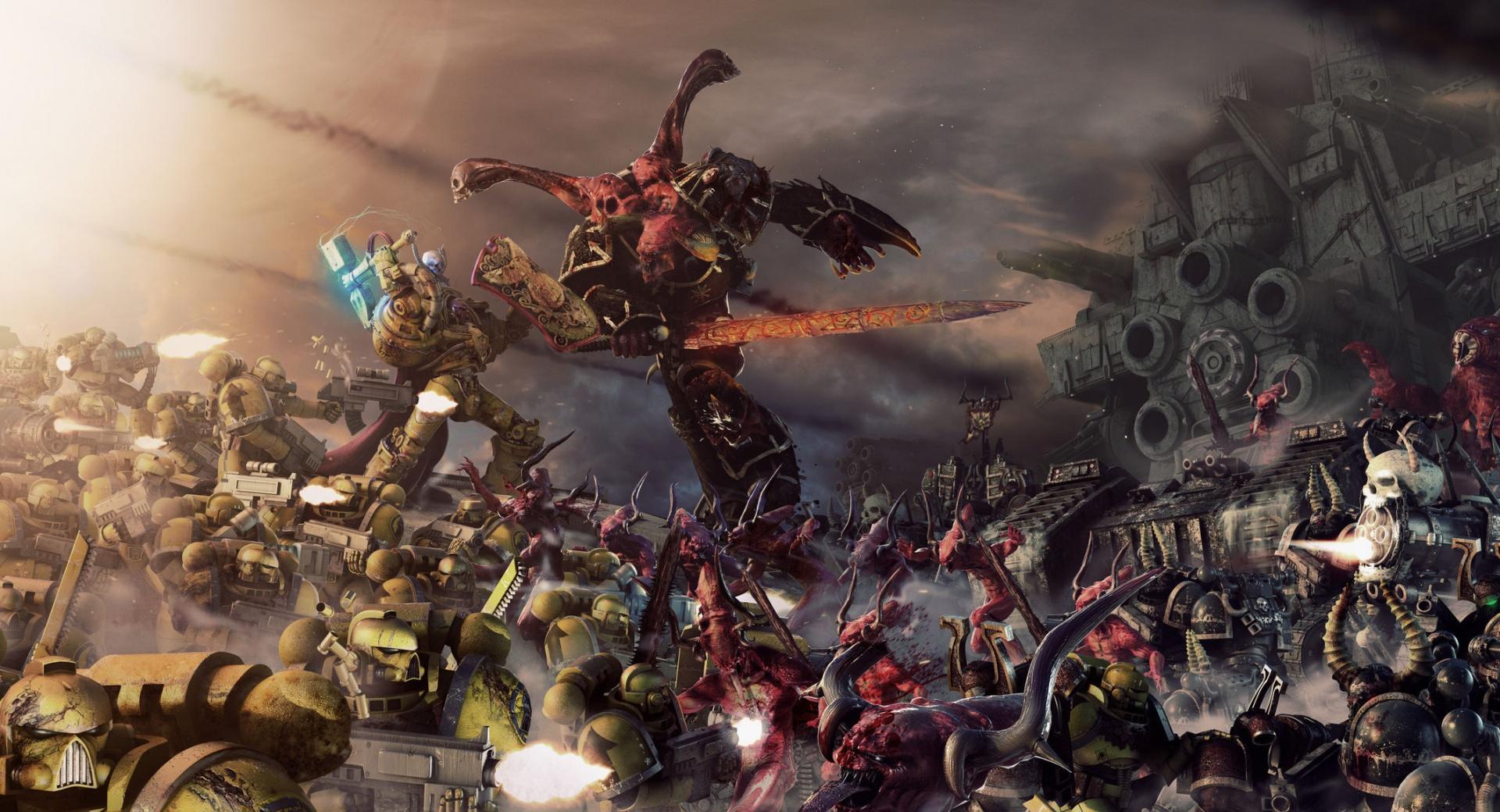 Warhammer 40000 Battle at 640 x 960 iPhone 4 size wallpapers HD quality