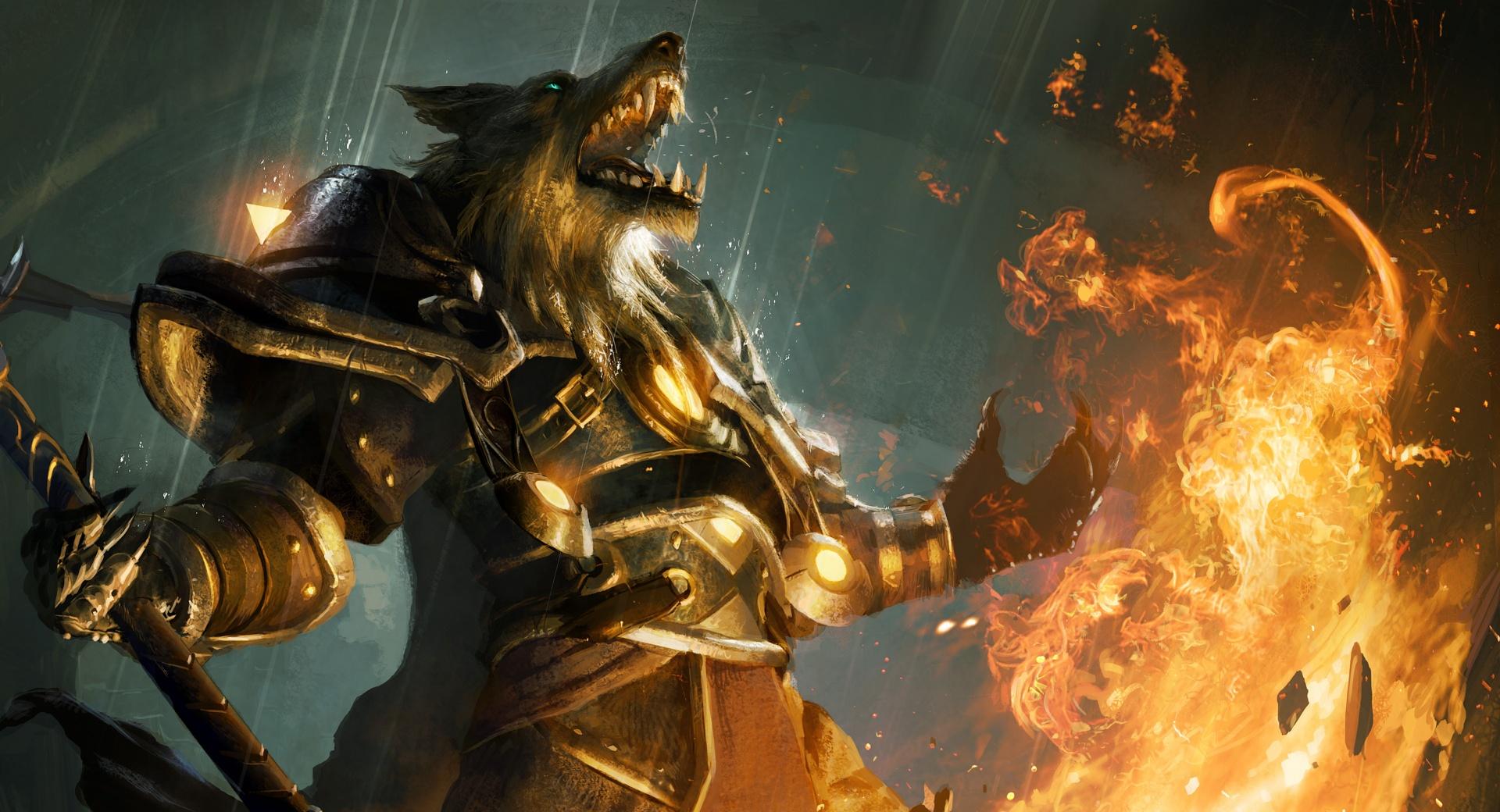 World Of Warcraft Worgen at 320 x 480 iPhone size wallpapers HD quality