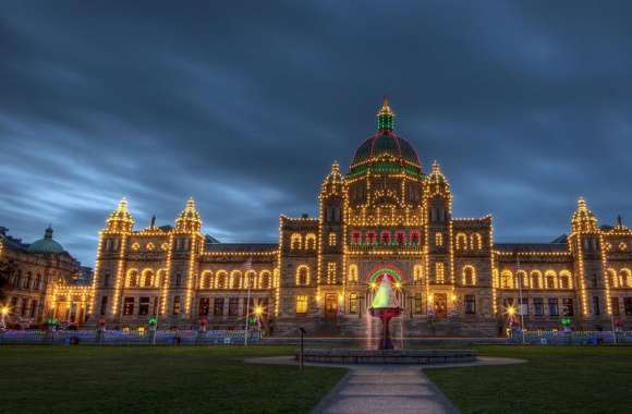British Columbia Parliament Buildings Christmas