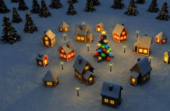 Christmas Village wallpapers hd quality